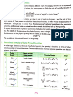 Dimensional Analysis