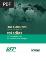 Lineamientos de Operación Estadías