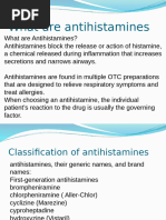 Antihistamines