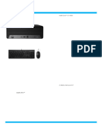 Cpu HP Pro SFF 400 G9 Desktop Pcab3s8ls#abm