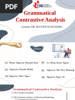 Chapter 5 - Grammatical Contrastive Analysis