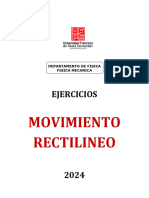 Ejercicios Movimiento Rectilineo 2024