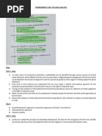 ENVIRONMENT LAW - Syllabus and Pyq