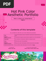 Hot Pink Color Aesthetic Portfolio by Slidesgo