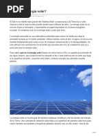 La Energía Solar Qué Es