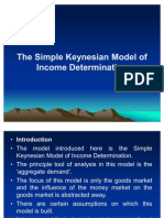 Simple Keynesian Model of Income Determination