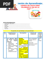 4° Sesión Día 5 Com Leemos Un Texto para Celebrar El Día de La Familia