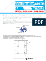 Caida Libre para Tercer Grado de Secundaria