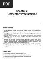 Chapter 02 Elementary Programming