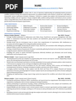 Business Analyst CV Template