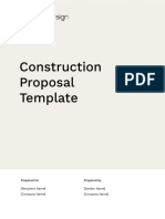 Construction Proposal Template