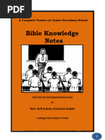 BK Form One Notes