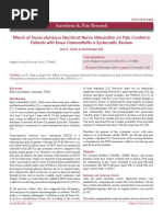 Effects of Transcutaneous Electrical Nerve Stimulation On Pain Control in Patients With Knee Osteoarthritis A Systematic Review