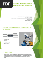 Actividad Modos y Medios de Transporte en Colombia Nicolas