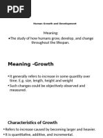 Lesson 1 - Human Growth and Development