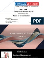 Assessment of Social Science