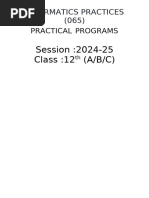 Class 12 Ip Practical Programs 2024-25