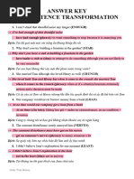 (Answer Key) 1000 Sentence Transformation Study With Helene