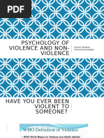 Week 2 Psychology of Violence