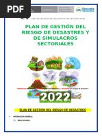 Plan de Gestión Del Riesgo de Desastre-2022