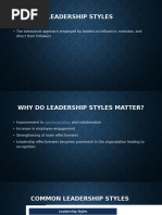 Leadership Styles