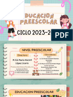 Junta de Inicio de Ciclo Preescolar 2023-2024