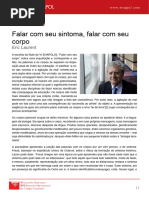 Falar Com Seu Sintoma, Falar Com Seu Corpo: Argumento