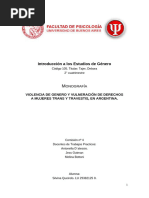 VIOLENCIA DE Género EN PERSONAS TRANS Y TRAVESTIS ARG Monografía