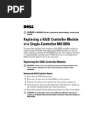 Replacing A RAID Controller Module in A Single-Controller MD3000i