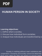 Human Person in Society