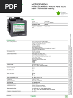 Schneider Power Analyser METSEPM 8240 Datasheet