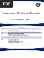 Fundamentals of Electricity and Electronics: Dr. Abdullah Yahia Alamri