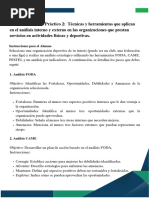 Evidencia de Caso Práctico 2 Técnicas y Herramientas Que Aplican en El Análisis Interno y Externo en Las Organizaciones Que Prestan Servicios en Actividades Físicas y Deportivas.