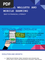 Digital Wallets and Mobile Banking