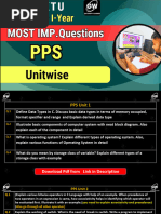 New Pps Imp Questions