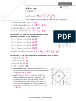 Additional Practice: Midpoint and Distance