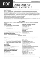 Contents of Supplement 11.7