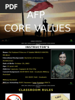 Afp Core Values