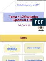 Tema 4 - Dificultades Asociadas Al TDAH