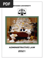 Course Guide - Administrative Law 2021