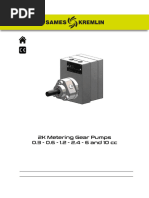 Metering 2K Gear Pump Instructions Manual - Strong - Sames - Strong - 7074 Uk