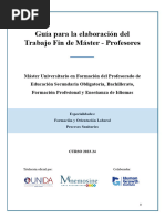 Guía para La Elaboración Del Trabajo Fin de Máster - PROFESORES