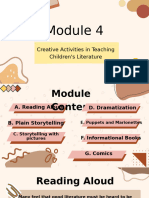 Children and Adolescent Literature Module 4