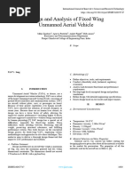 Design and Analysis of Fixed Wing Unmanned Aerial Vehicle