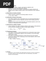 The Contact Process: A. Preparation of Sulphur Dioxide