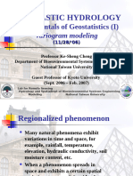 STOCHASTIC HYDROLOGY Fundamentals of Geostatistics (I) Variogram ...