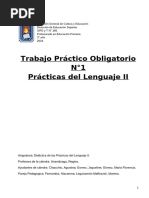 Trabajo Practico PDL - 3° Año - Instituto de Formación Docente N° 166