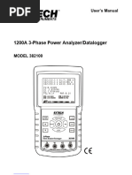 Manual de Usuario Analizador de Redes Extech 382100