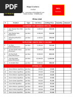 Naga Crackers Price List