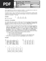 DEVOIR DE SYNTHESE N°2 Algorithme/Programming Pour 3 SI